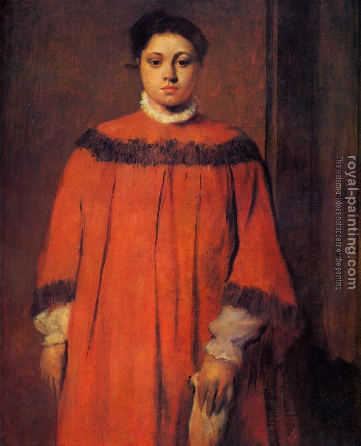 Edgar Degas : Girl in Red